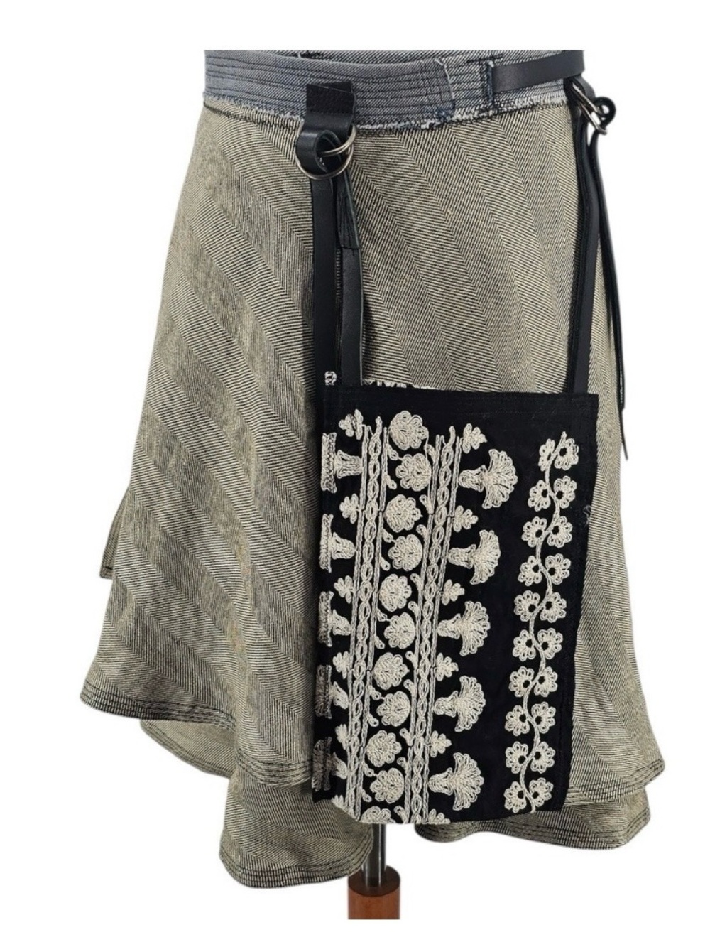 Tila &‎ The Textiles Adjustable Waist Laganlook Wrap Skirt with Pouch